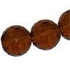 1 Strang 96fach facettierte Perlen ~6mm dark Topaz