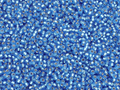 matte blaue Miyuki Rocailles Saatperlen Gre 11/0 (2mm) Far