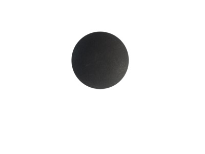 matte Polaris Cabochone 12mm, Schwarz, Bild 1