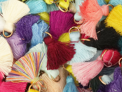 Textile tassels mix bulk pack Grohandel