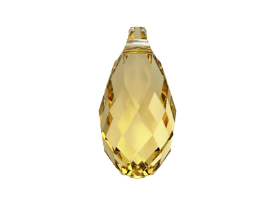 Swarovski Tropfen 6010 Farbe Recreated Dark Jonquil