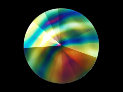 Swarovski Rivoli 1122 - 12mm - Farbe Crystal Rainbow Dark