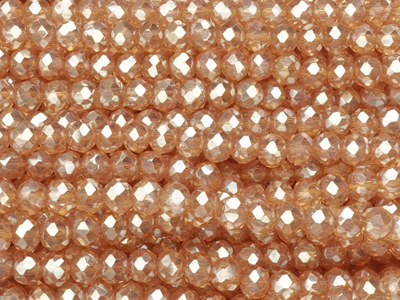 facettierte Glitzerperlen, Rondellen 3mm